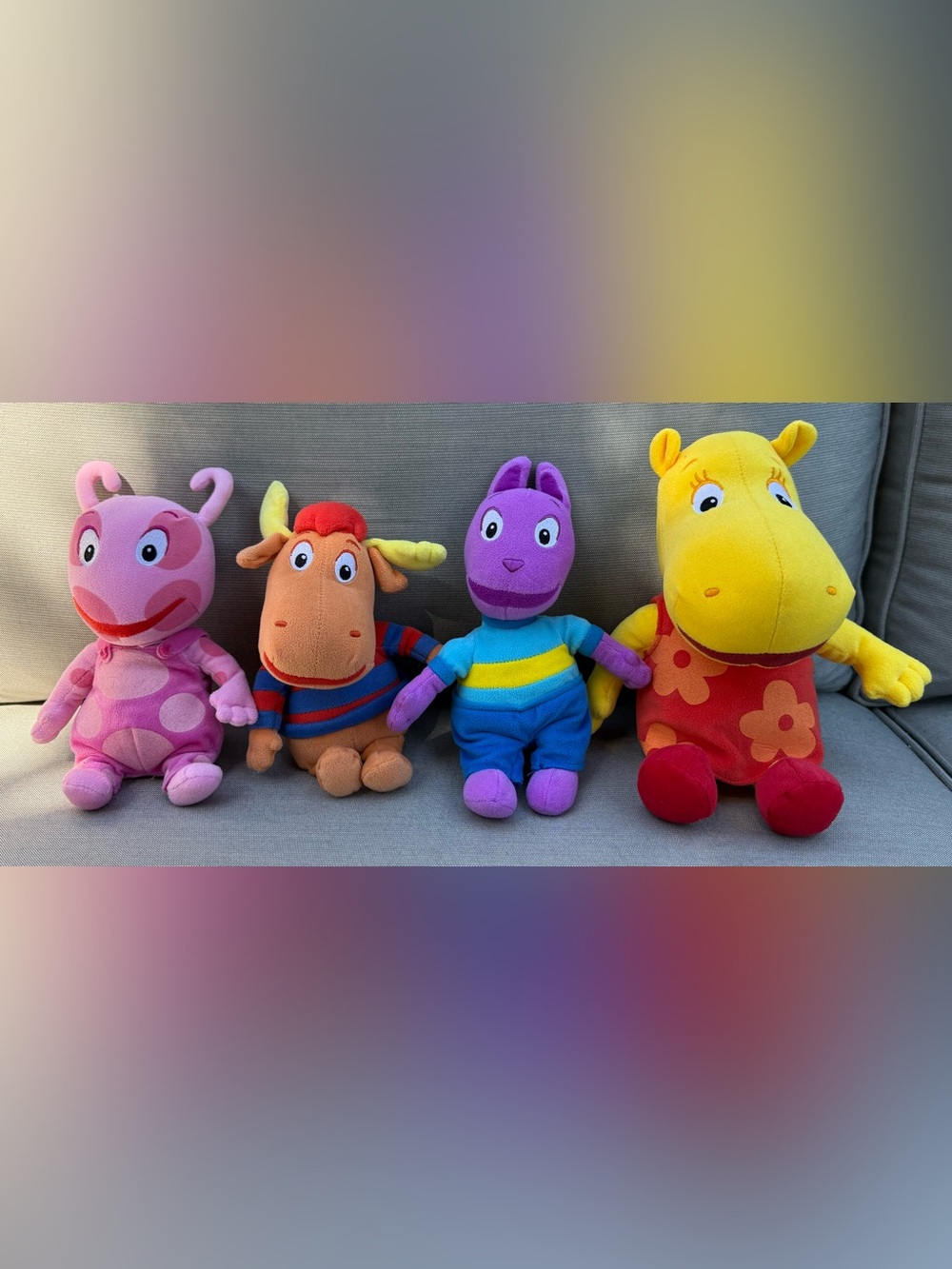 Vintage Ty Beanie Babies The Backyardigans Plush Lot of 4